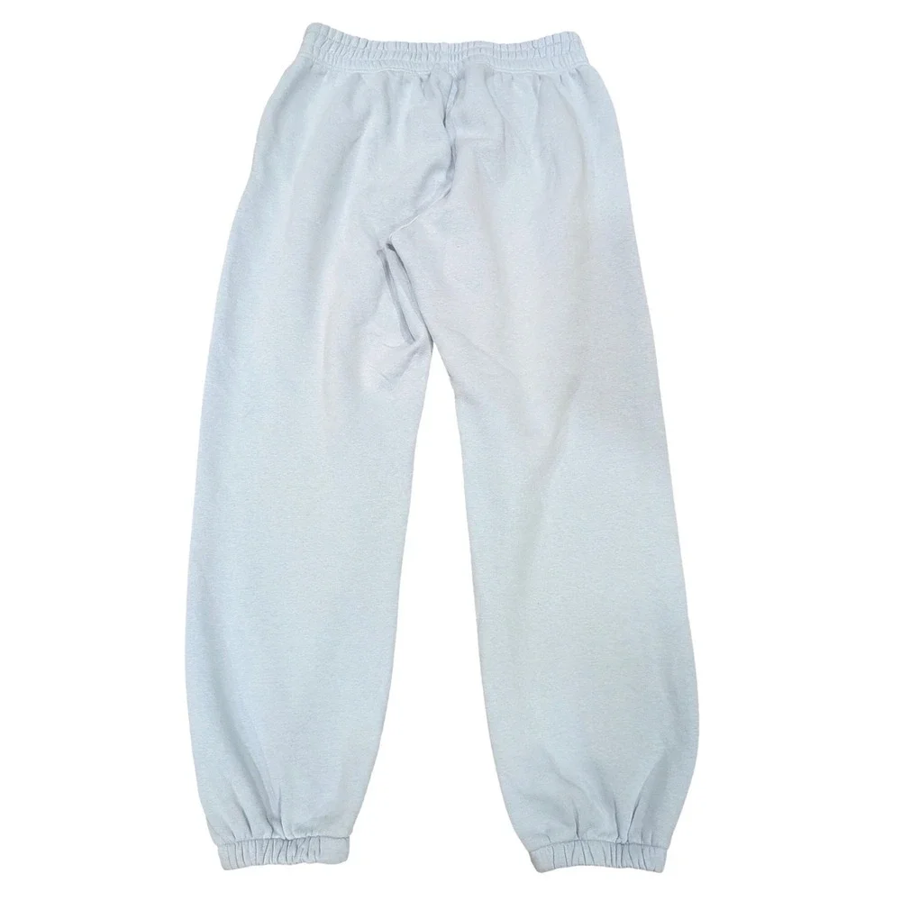 NIKE Sportswear Light Blue Club Fleece Jogger Sweatpants Front Seam Logo Wmns M